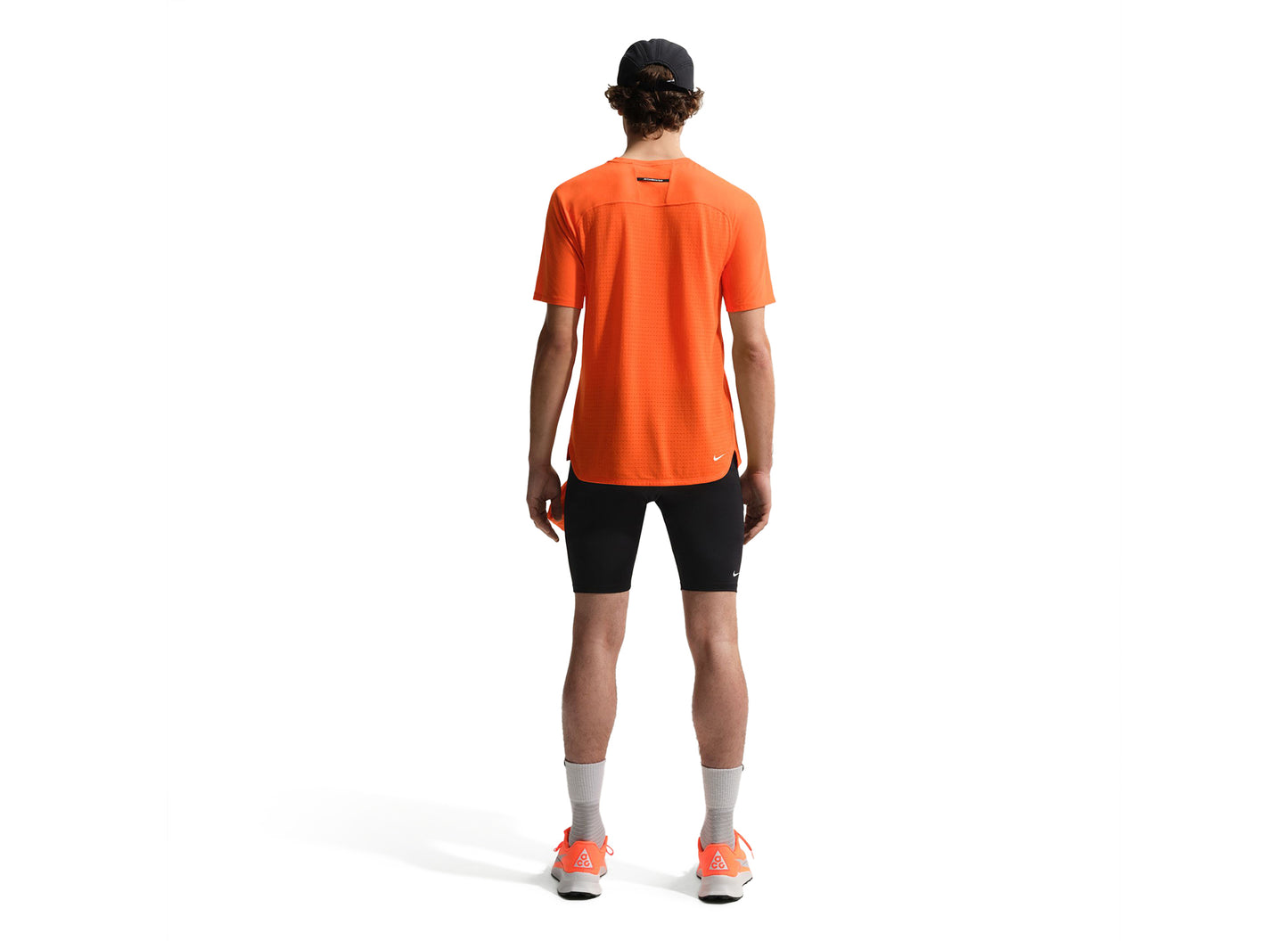 Nike ACG "Solar Chase" Dri-FIT ADV Trail Running Tee in Safety Orange — view 2