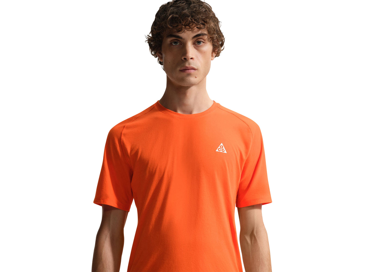 Nike ACG "Solar Chase" Dri-FIT ADV Trail Running Tee in Safety Orange — view 3