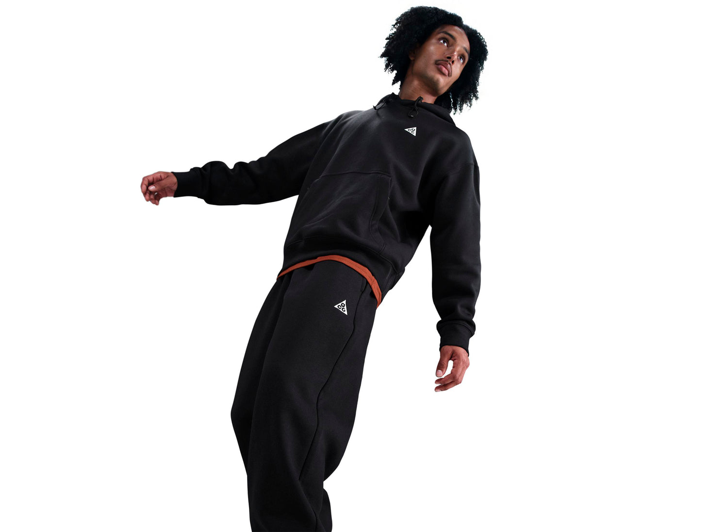 Nike ACG "Tuff Fleece" Pants in Black — view 5