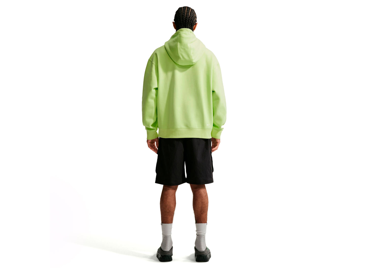 Nike ACG "Tuff Fleece" Pullover Hoodie in Light Lemon Twist — view 2