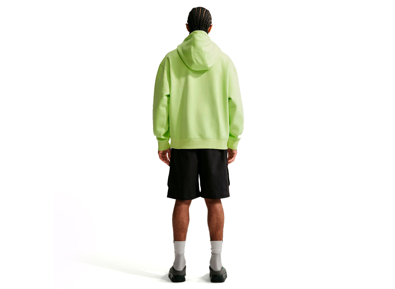 Nike ACG "Tuff Fleece" Pullover Hoodie in Light Lemon Twist — view 2