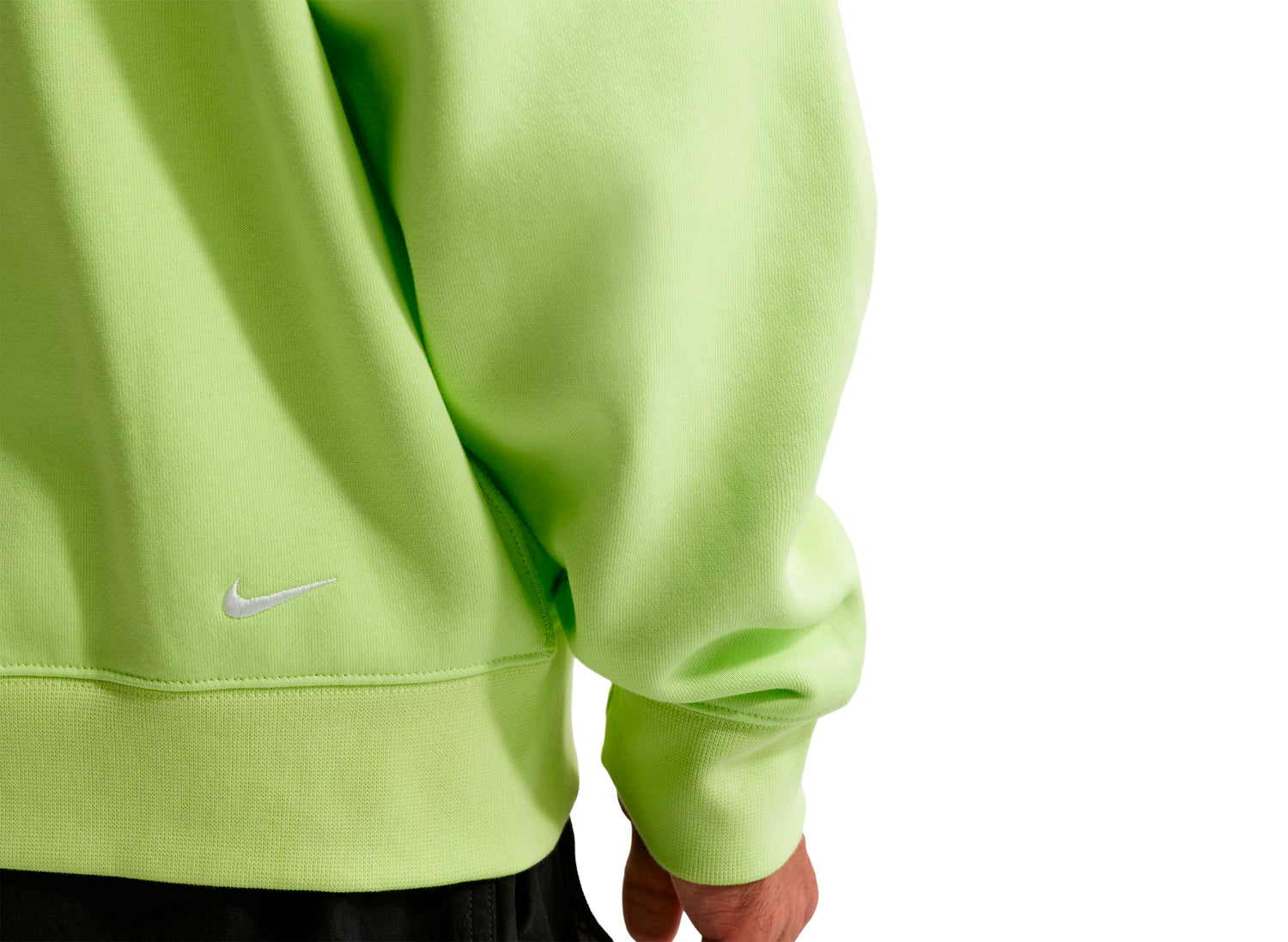 Nike ACG "Tuff Fleece" Pullover Hoodie in Light Lemon Twist — view 4