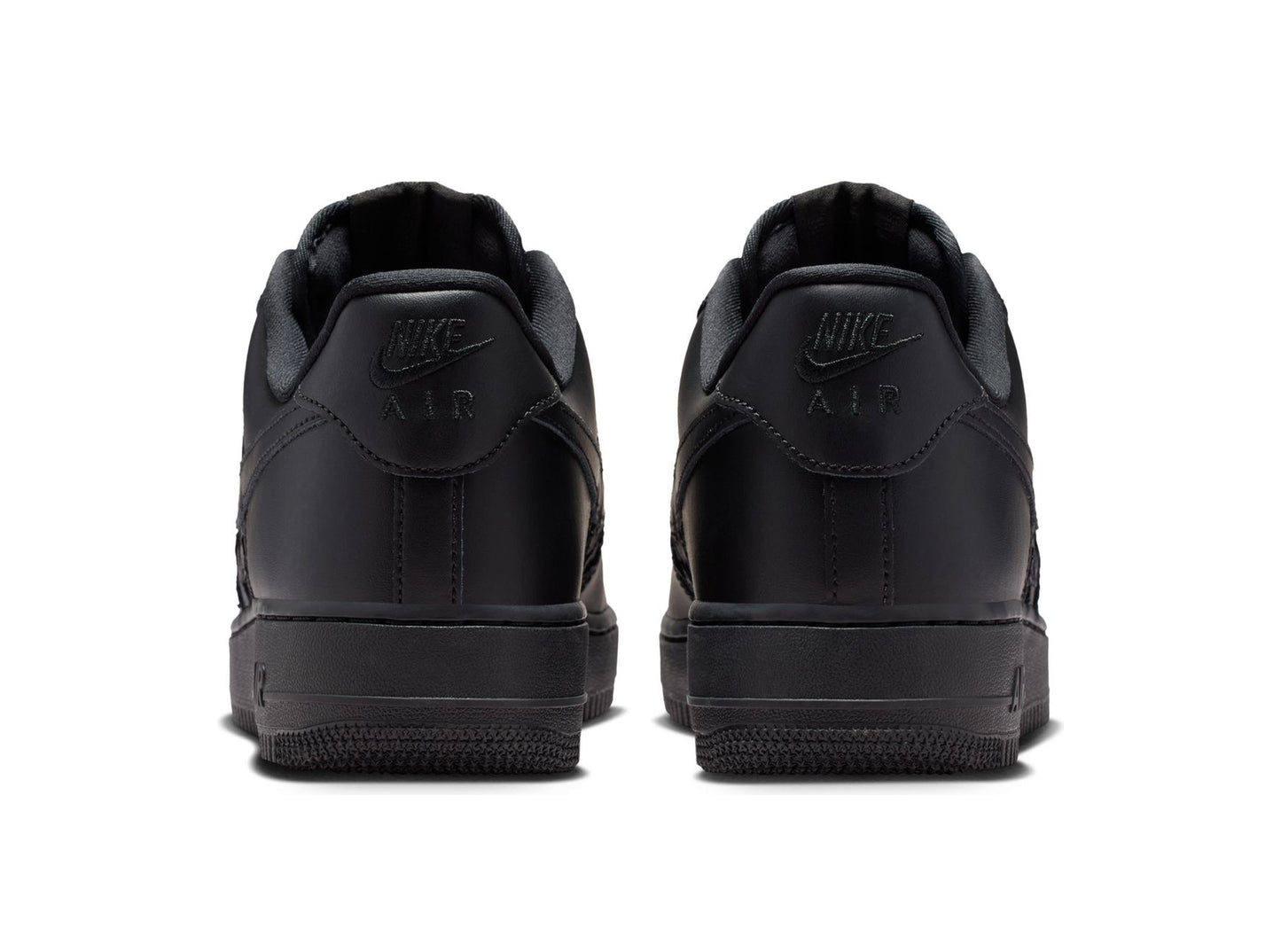 Nike Air Force 1 '07 Edge in Black / Metallic Silver