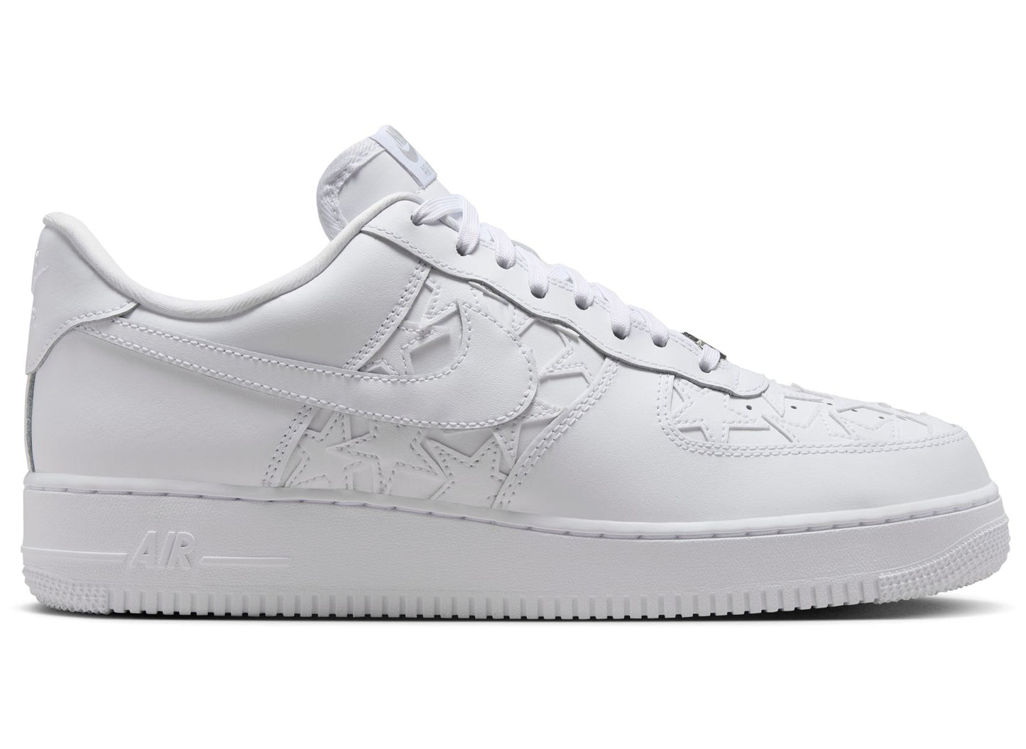 Nike Air Force 1 '07 Edge in White / Metallic Silver