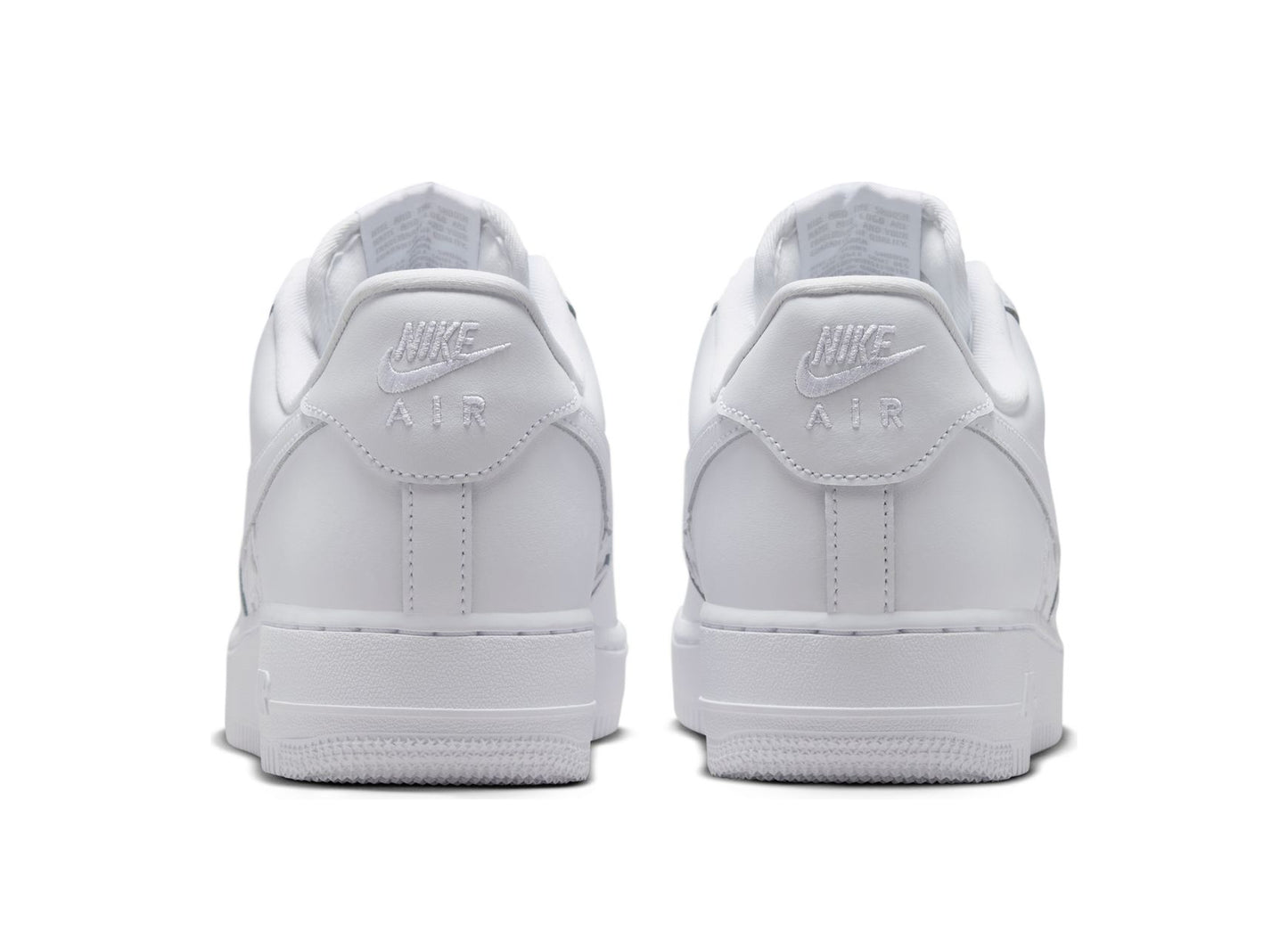 Nike Air Force 1 '07 Edge in White / Metallic Silver