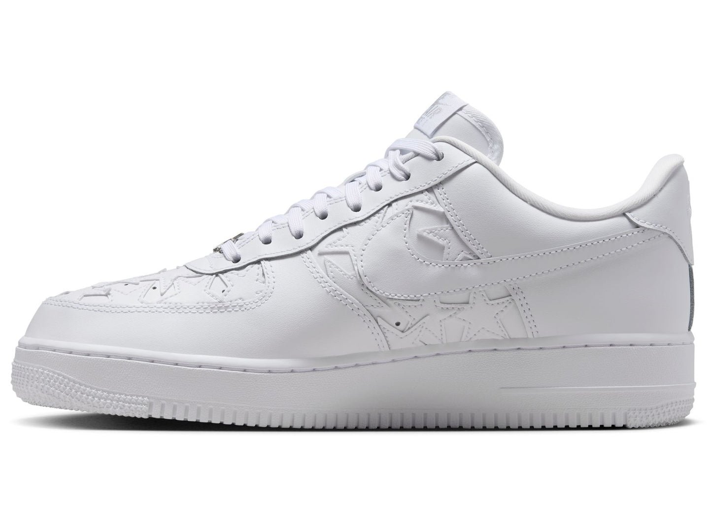 Nike Air Force 1 '07 Edge in White / Metallic Silver