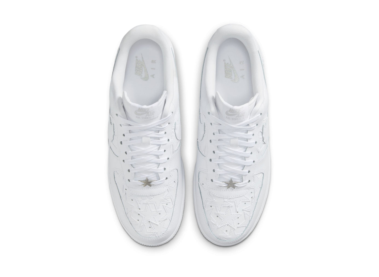 Nike Air Force 1 '07 Edge in White / Metallic Silver