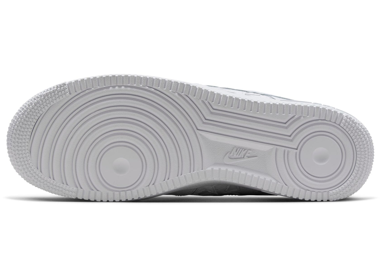 Nike Air Force 1 '07 Edge in White / Metallic Silver