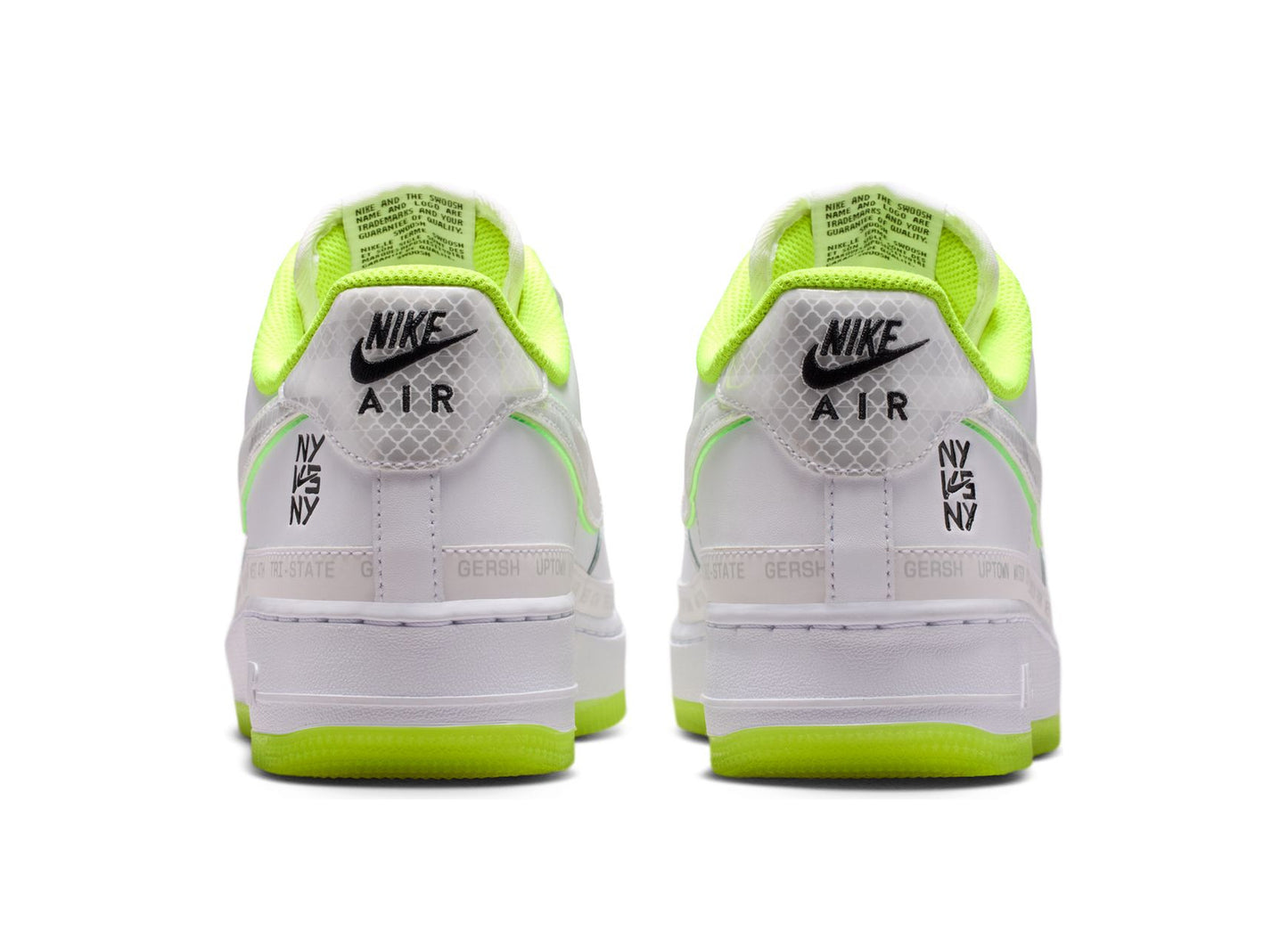 Nike Air Force 1 '07 in Weiß / Volt