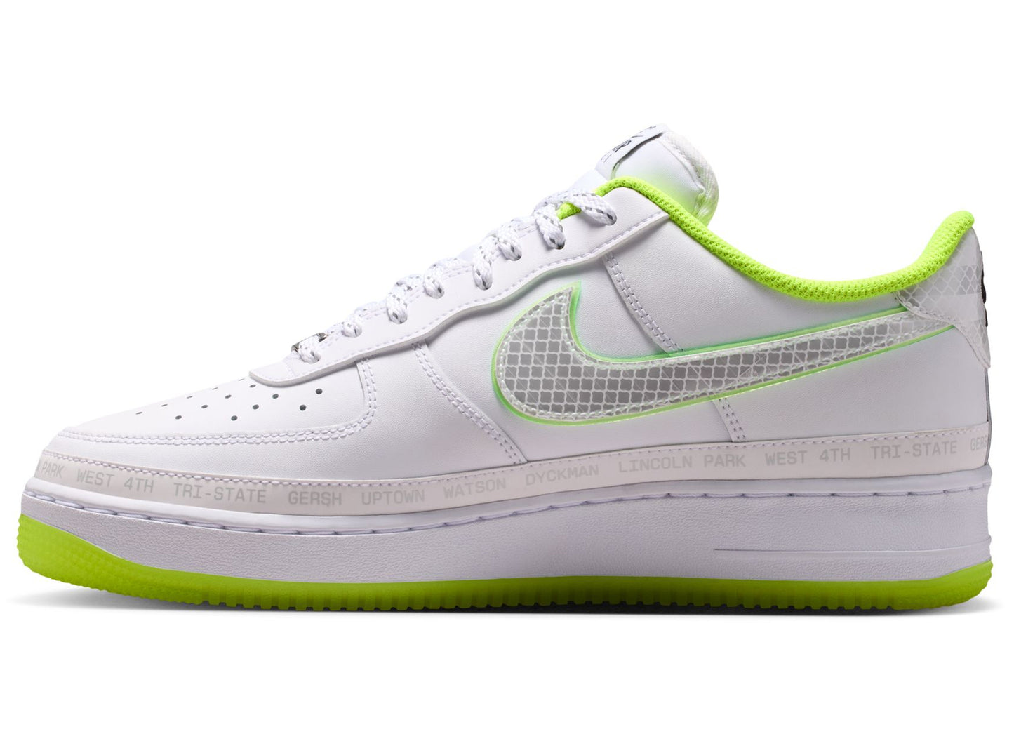Nike Air Force 1 '07 in Weiß / Volt