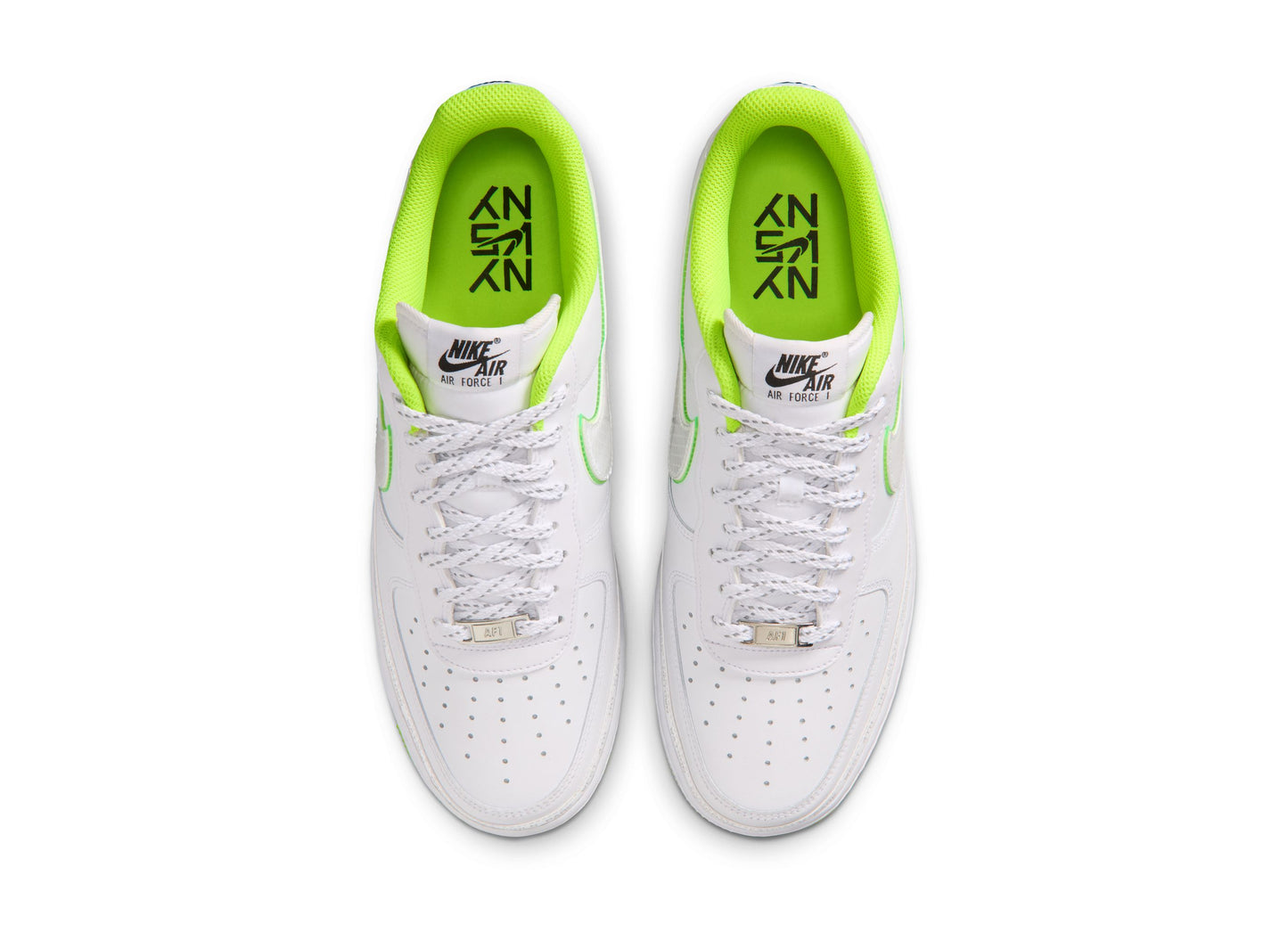 Nike Air Force 1 '07 in Weiß / Volt