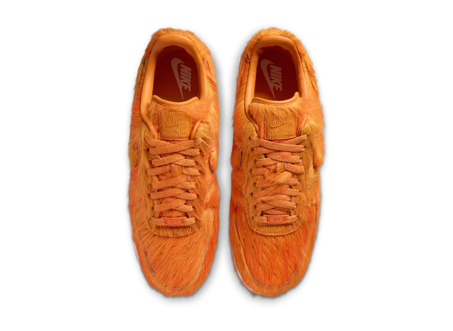 Nike Air Force 1 Low 'Orange Pony Hair' in Campfire Orange / Sunset - view 5