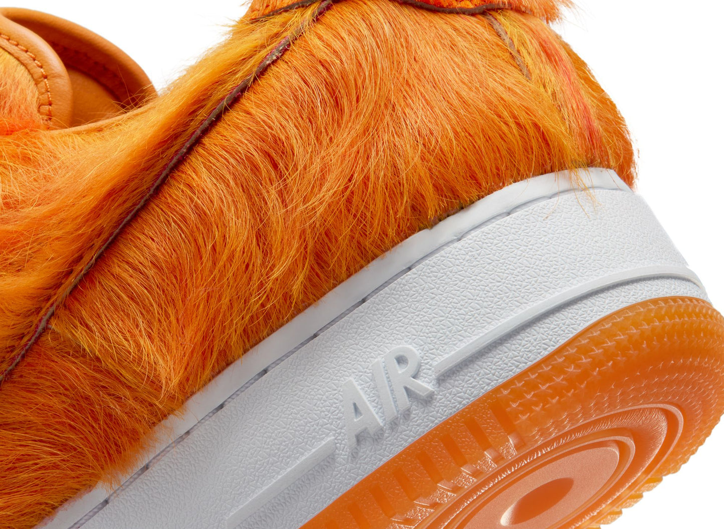 Nike Air Force 1 Low 'Orange Pony Hair' in Campfire Orange / Sunset - view 6