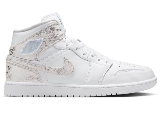 Air Jordan 1 Mid SE in White / Field Silver