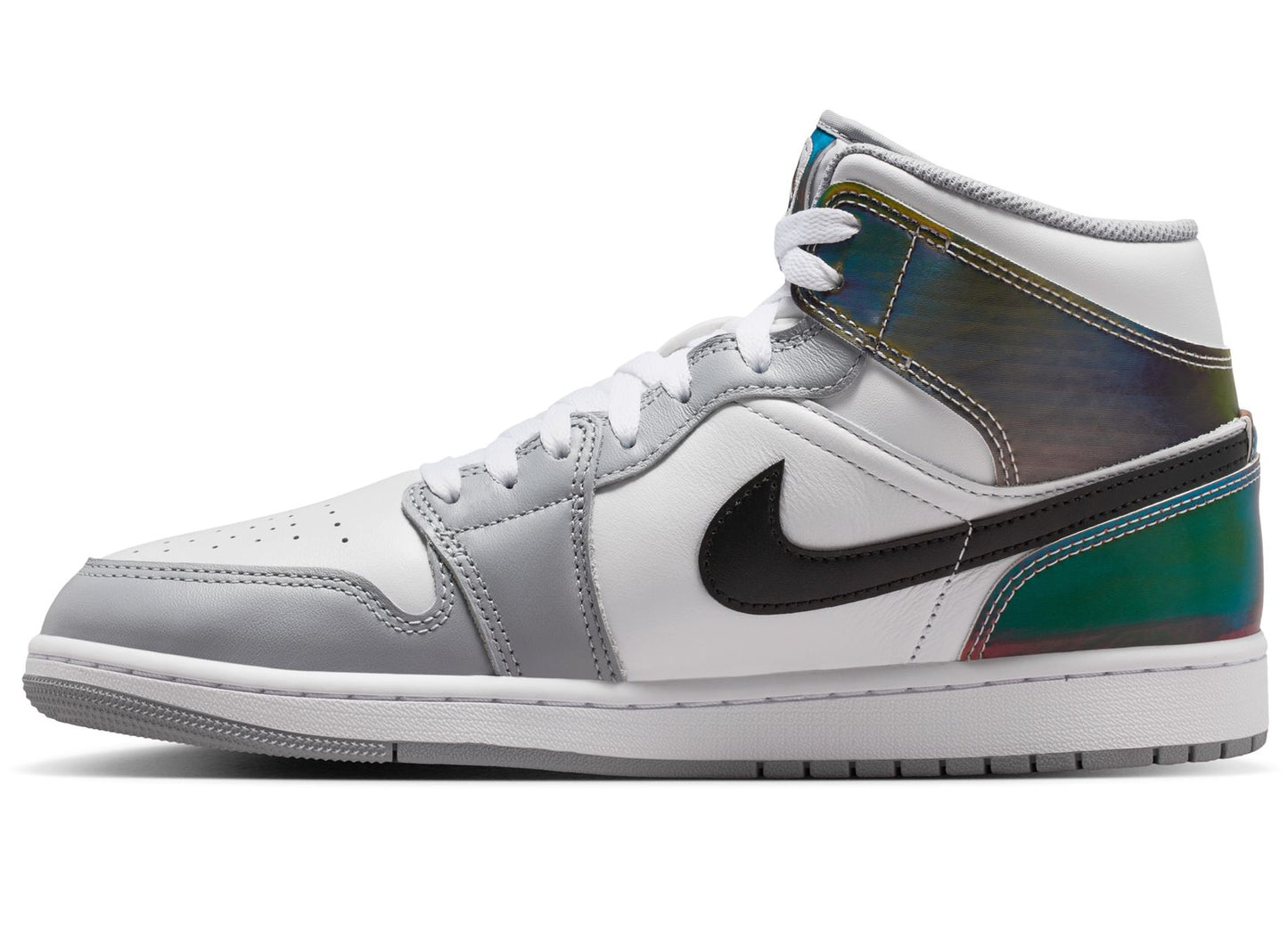 Air Jordan 1 Mid SE in Black / White / Wolf Grey