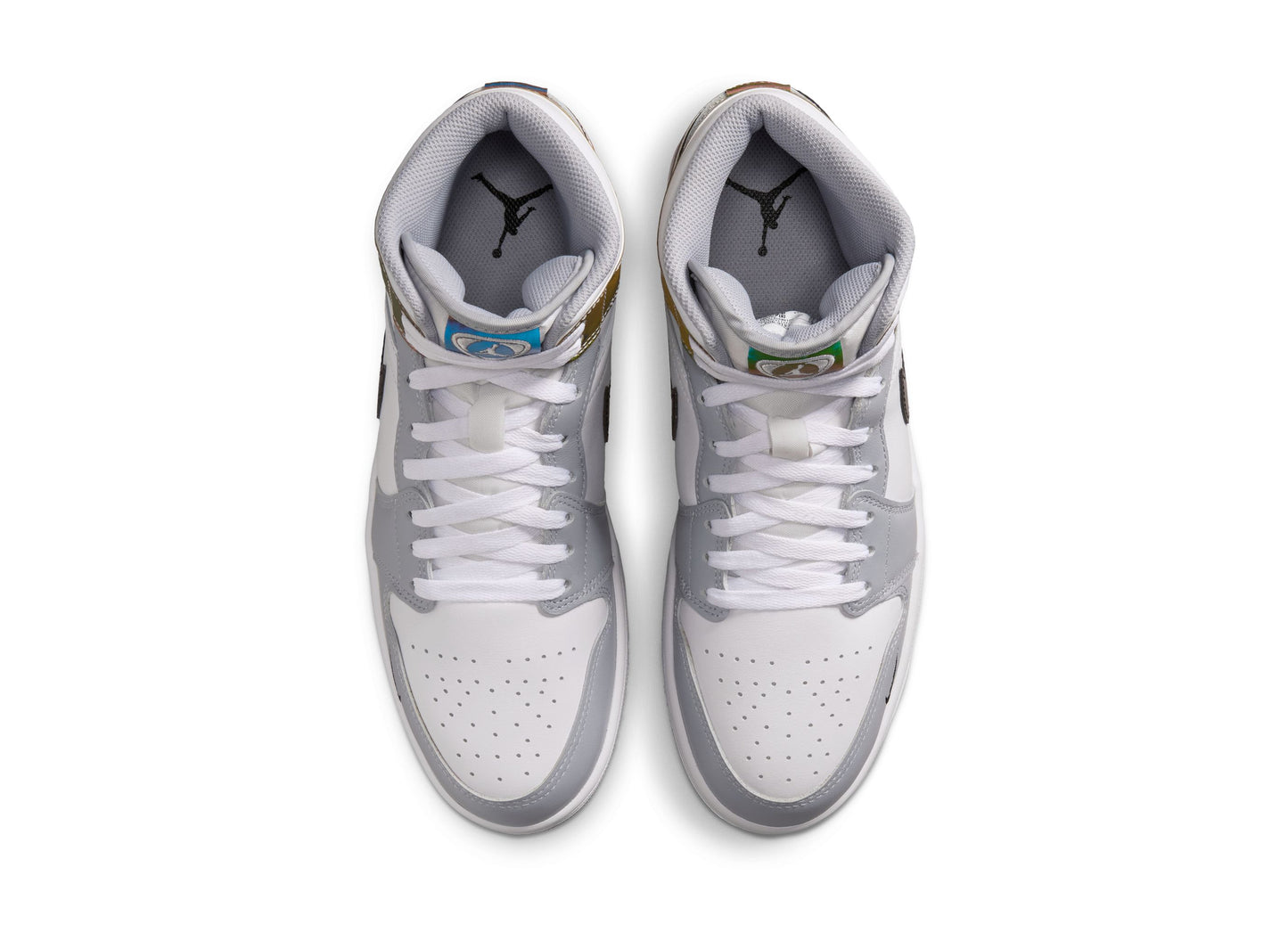 Air Jordan 1 Mid SE in Black / White / Wolf Grey
