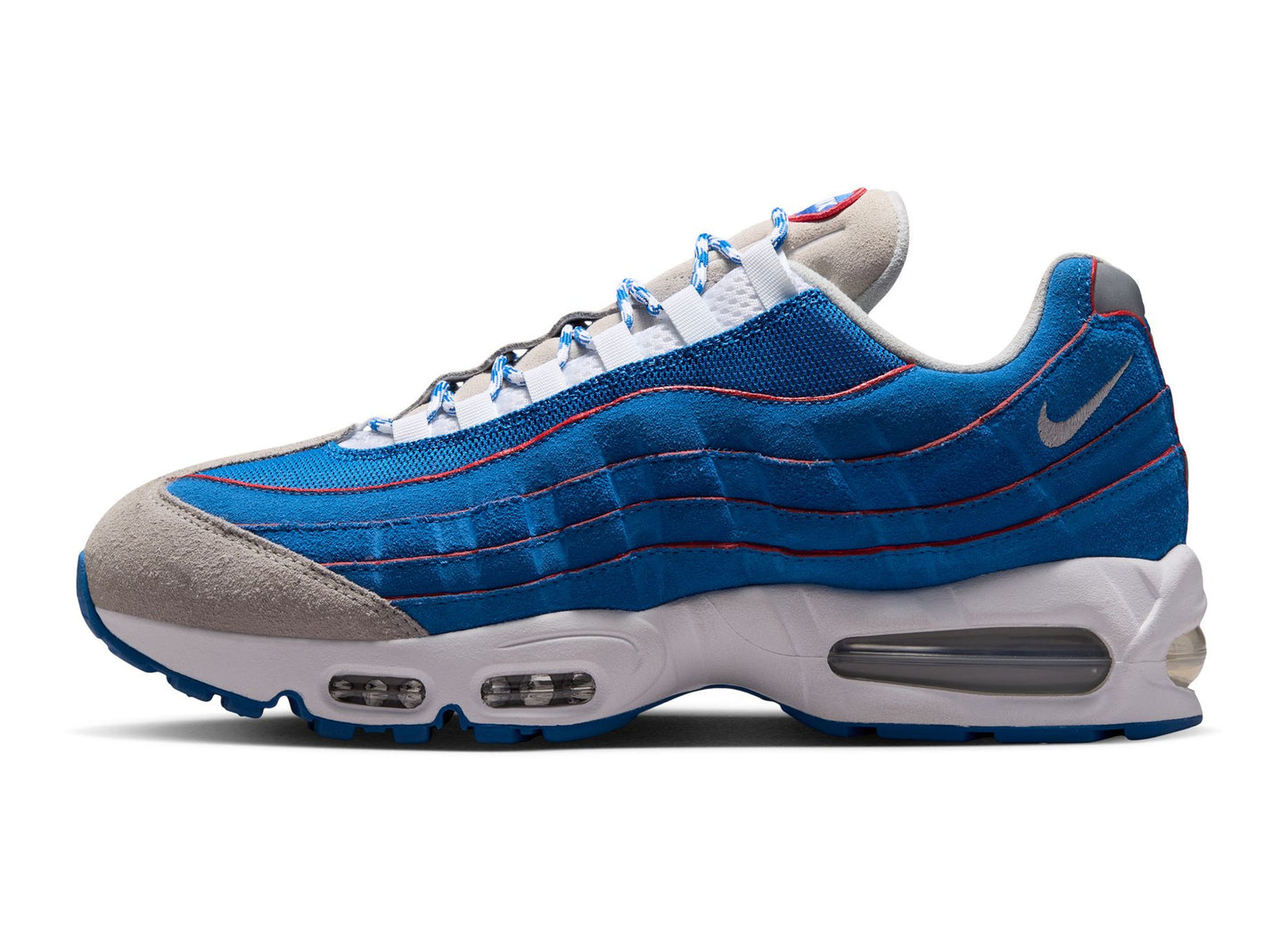 Nike Air Max 95 Big Bubble in Blue Sapphire / Metallic Silver - view 2