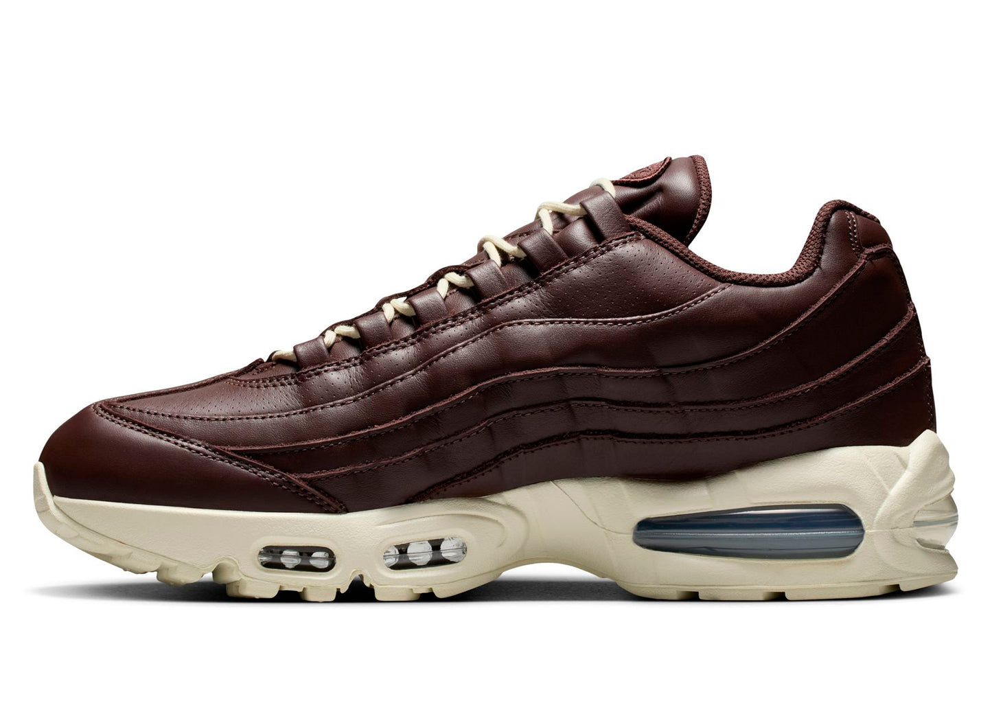 Nike Air Max 95 Big Bubble Leather QS in Baroque Brown — view 3