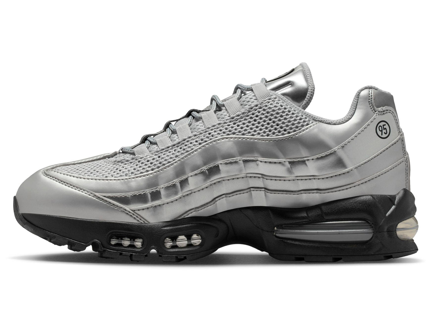 Nike Air Max 95 Big Bubble SE in Metallic Silver — view 3