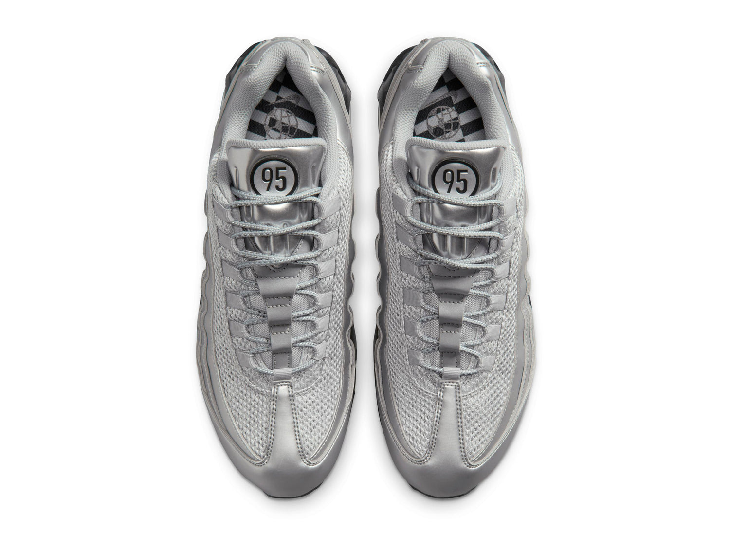 NIKE AIR MAX 95 Big Bubble SE シルバー 26 Nike Air Max 95 Big Bubble SE in Metallic Silver – Oneness Boutique