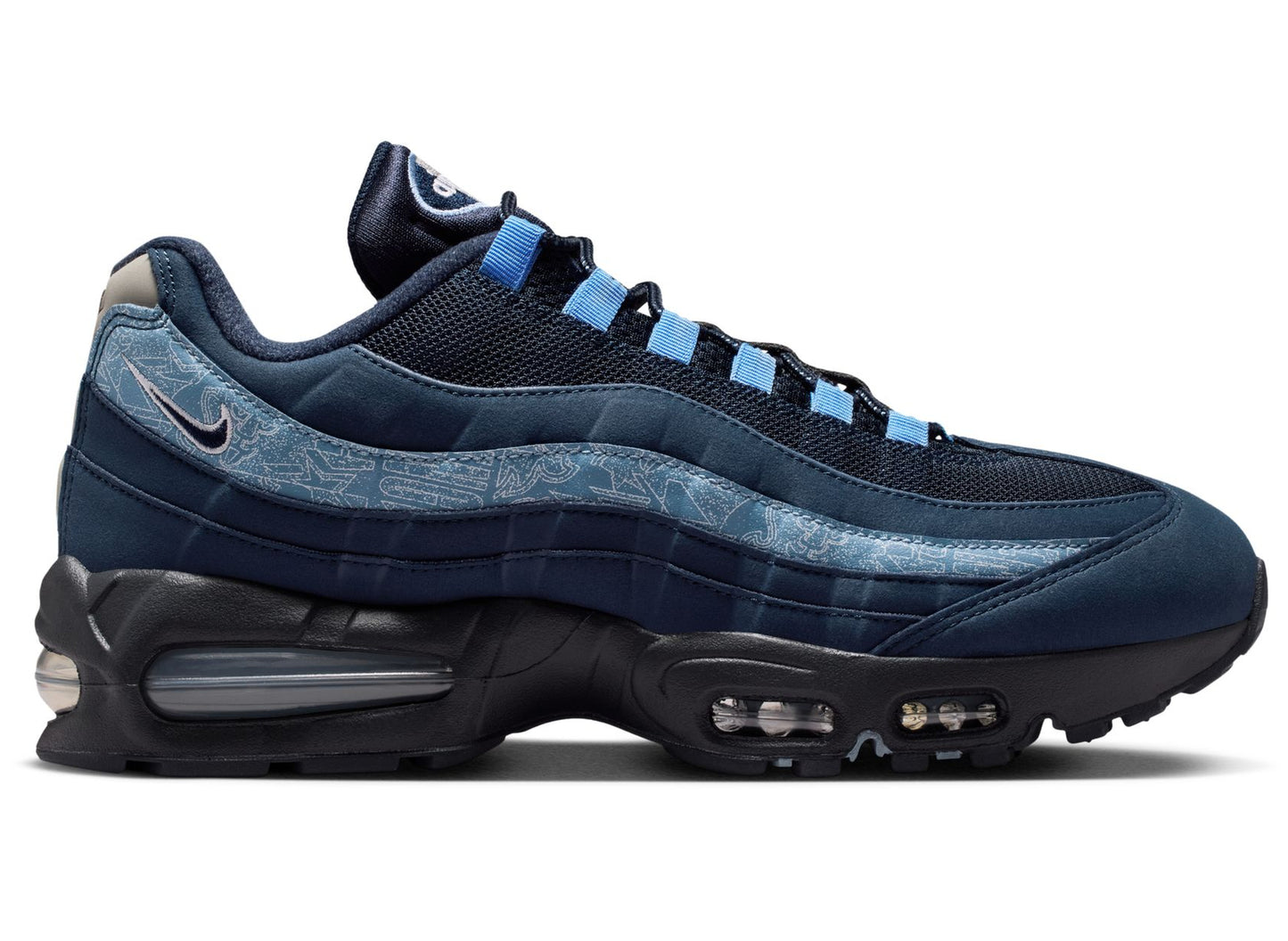 Nike Air Max 95 Big Bubble SE in Obsidian / Work Blue