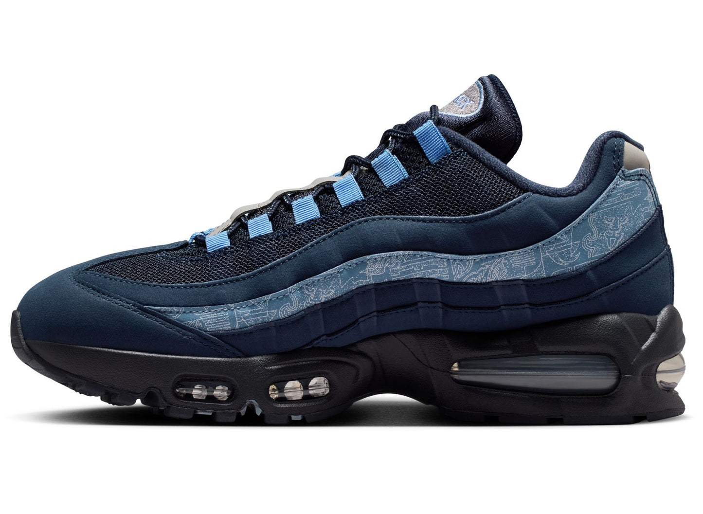 Nike Air Max 95 Big Bubble SE in Obsidian / Work Blue