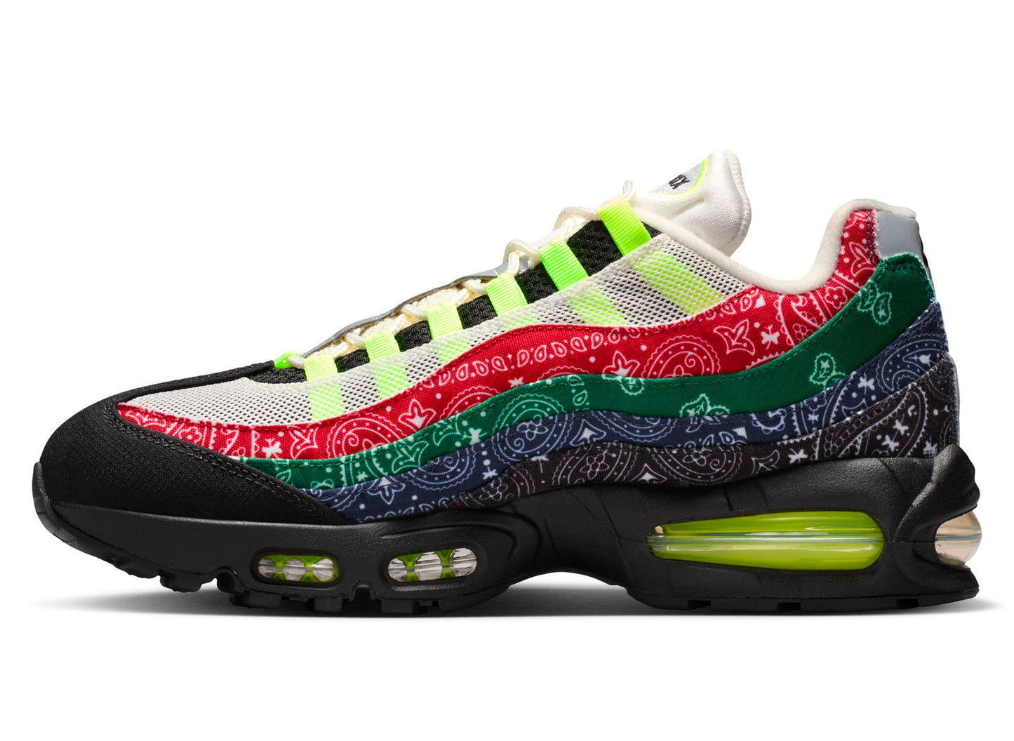 Nike Air Max 95 Big Bubble SP in Sail / Volt — view 3