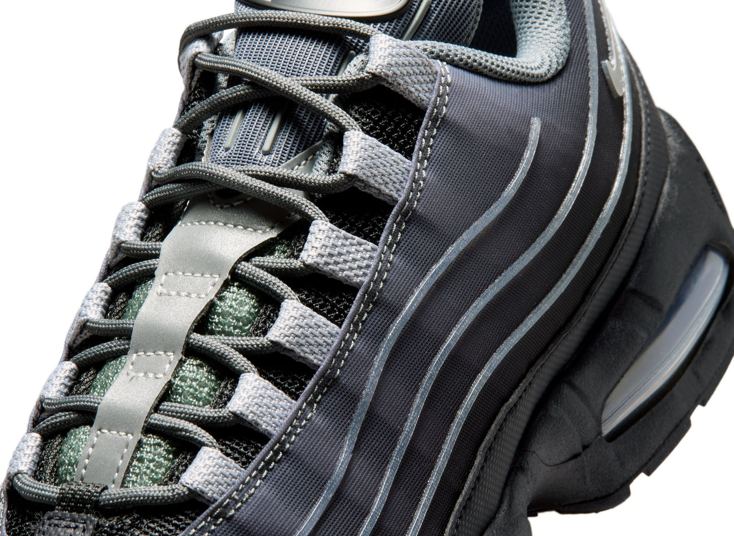 Nike Air Max 95 Big Bubble Tech in Black / Wolf Grey
