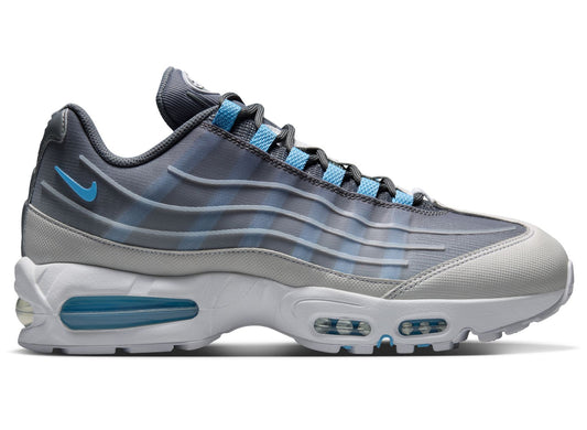 Nike Air Max 95 Big Bubble Tech in Smoke Grey / Football Blue
