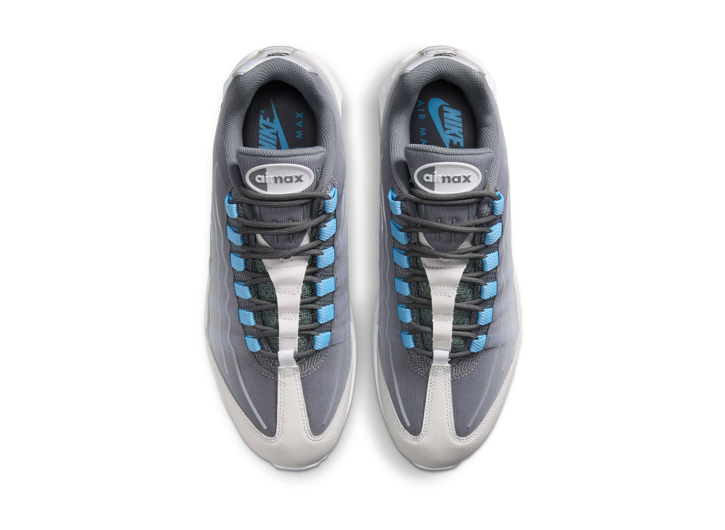 Nike Air Max 95 Big Bubble Tech in Smoke Grey / Football Blue