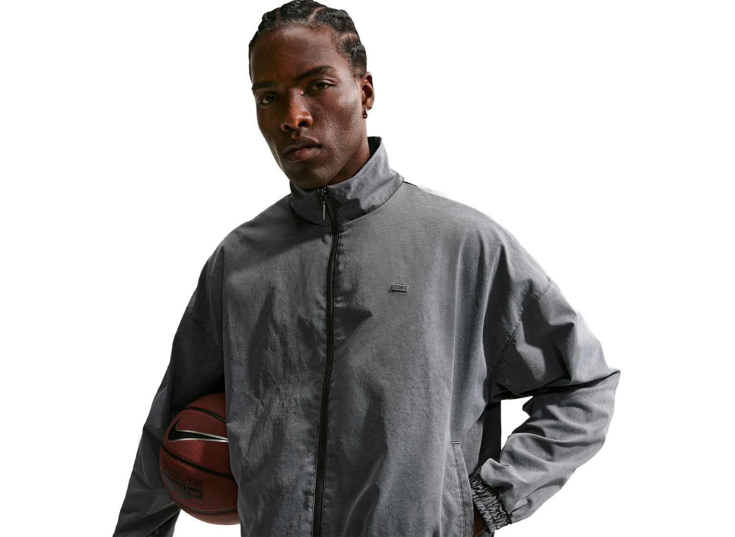 Nike Book Dri-FIT Woven Game Jacket in Black — view 3