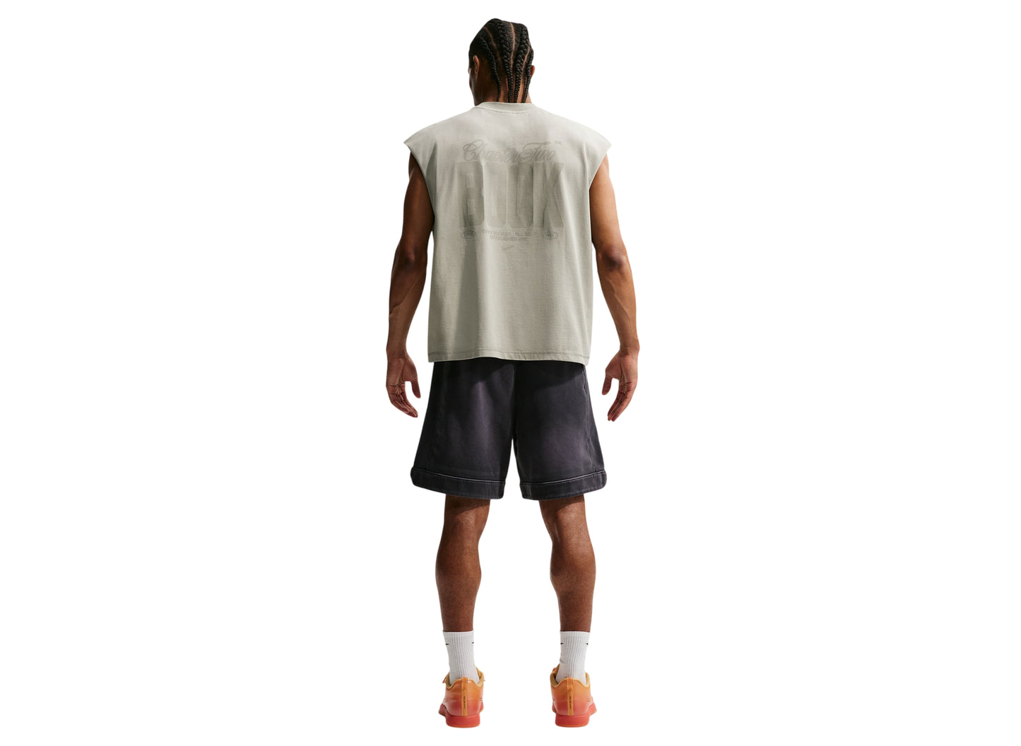 Nike Book Standard Issue Dri-FIT Sleeveless Game Top in Dark Stucco