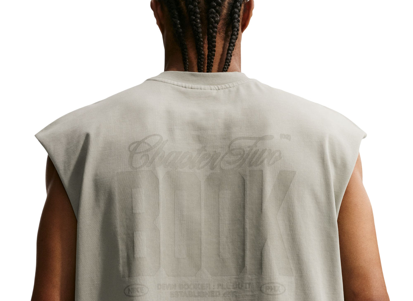 Nike Book Standard Issue Dri-FIT Sleeveless Game Top in Dark Stucco
