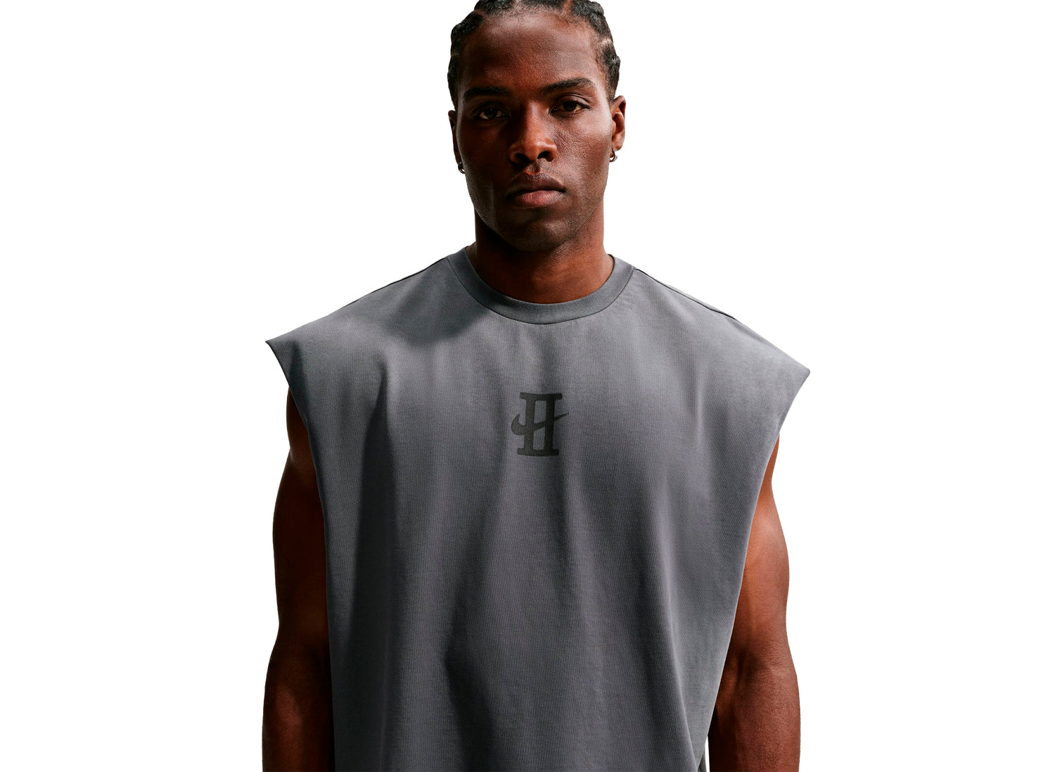 Nike Book Standard Issue Dri-FIT Sleeveless Game Top in Black — view 3