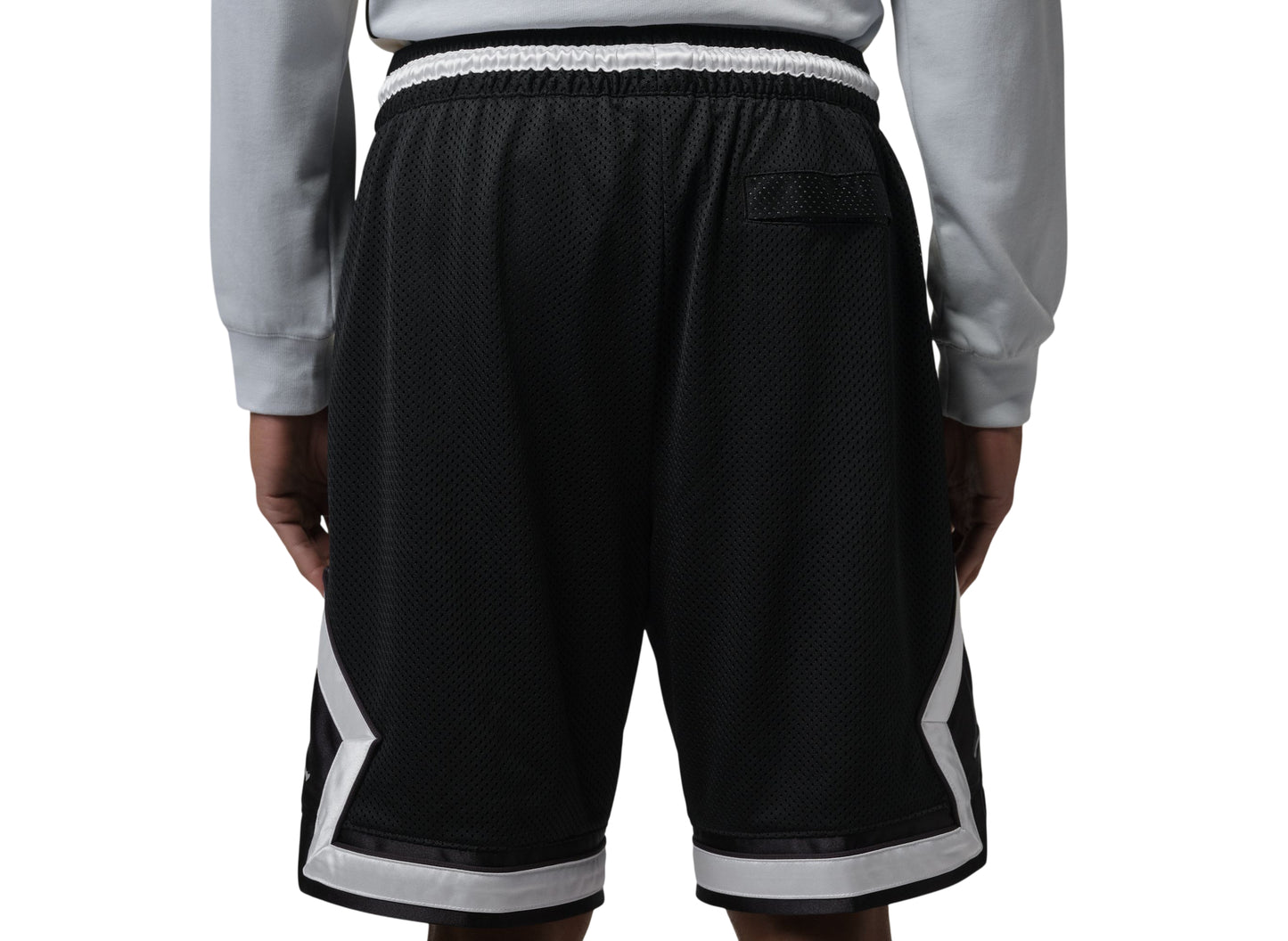 Jordan Brooklyn Diamond Mesh Shorts in Black