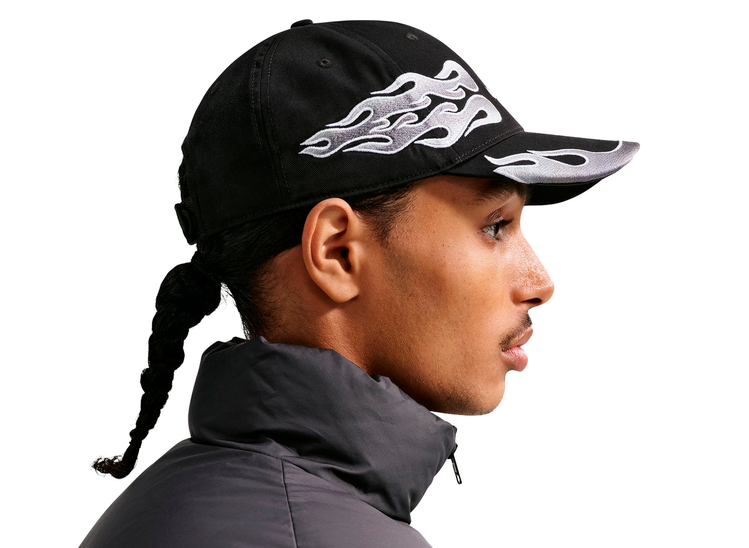 Nike Club OG Flame Cap in Black — view 2