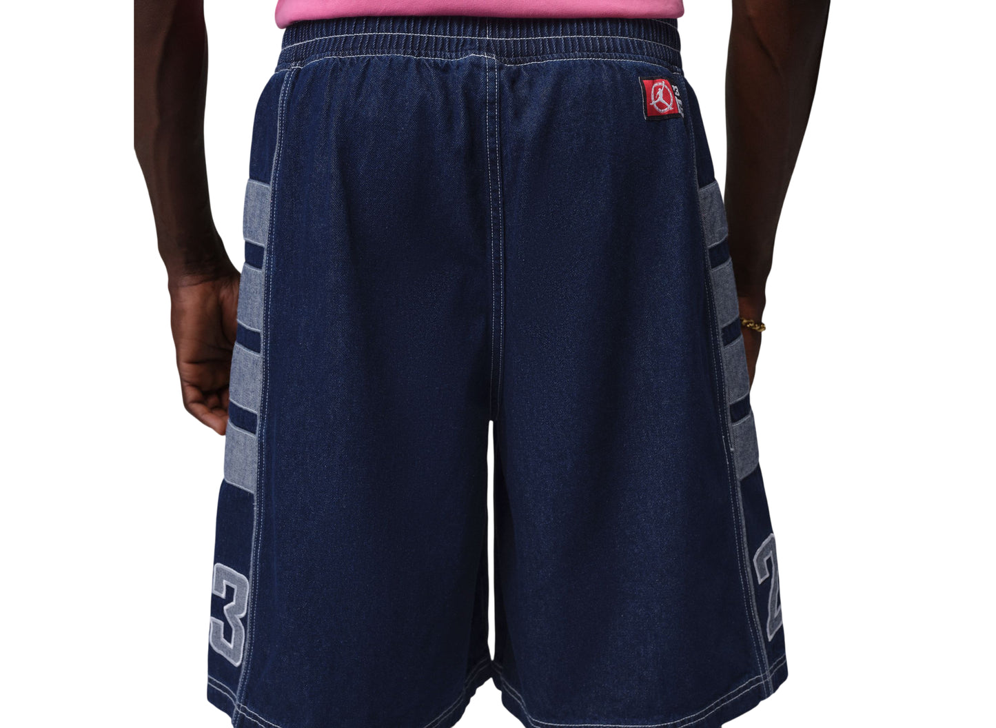 Jordan Flight Club Baggy Shorts in Blue Grey / White