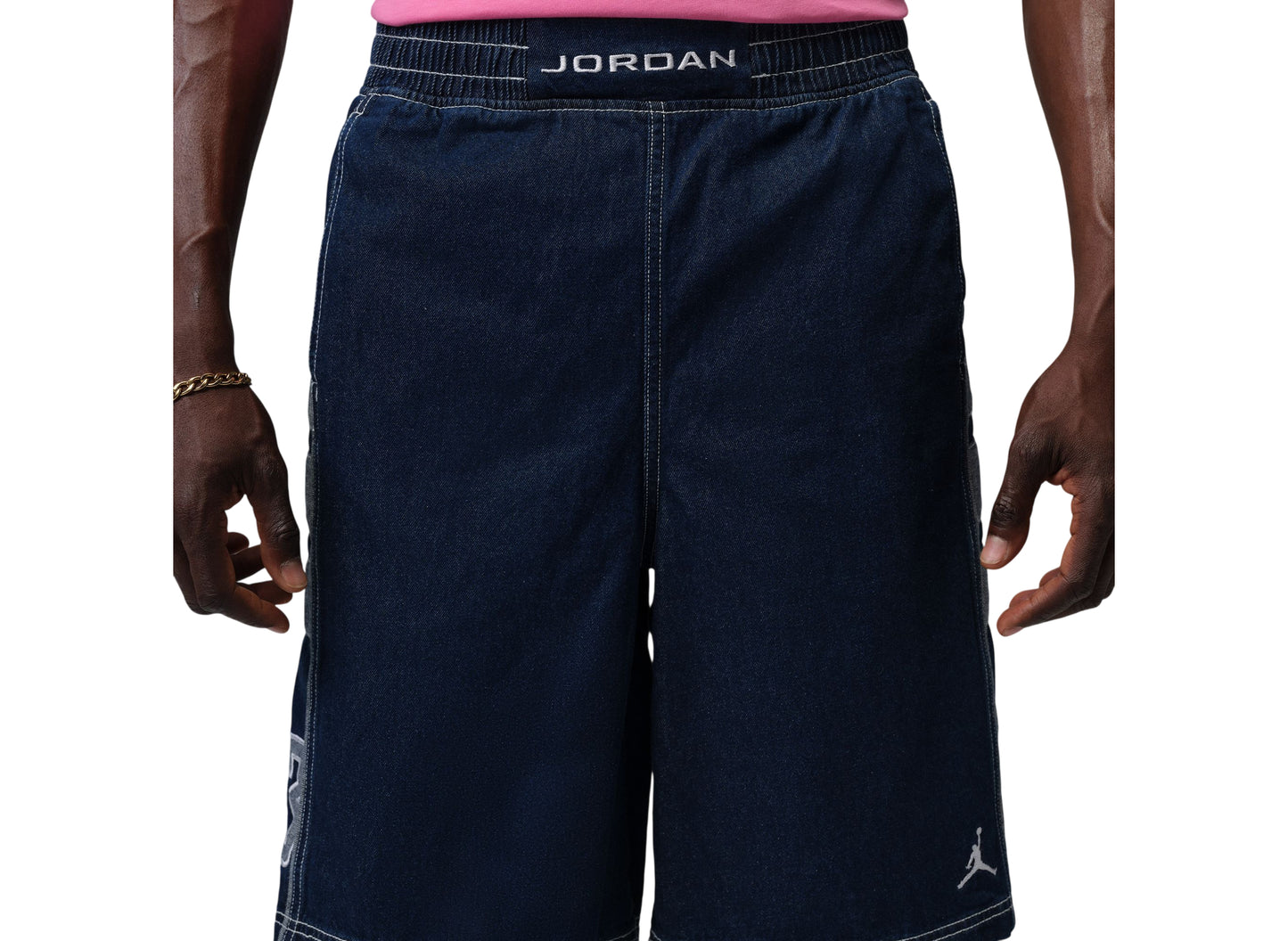 Jordan Flight Club Baggy Shorts in Blue Grey / White