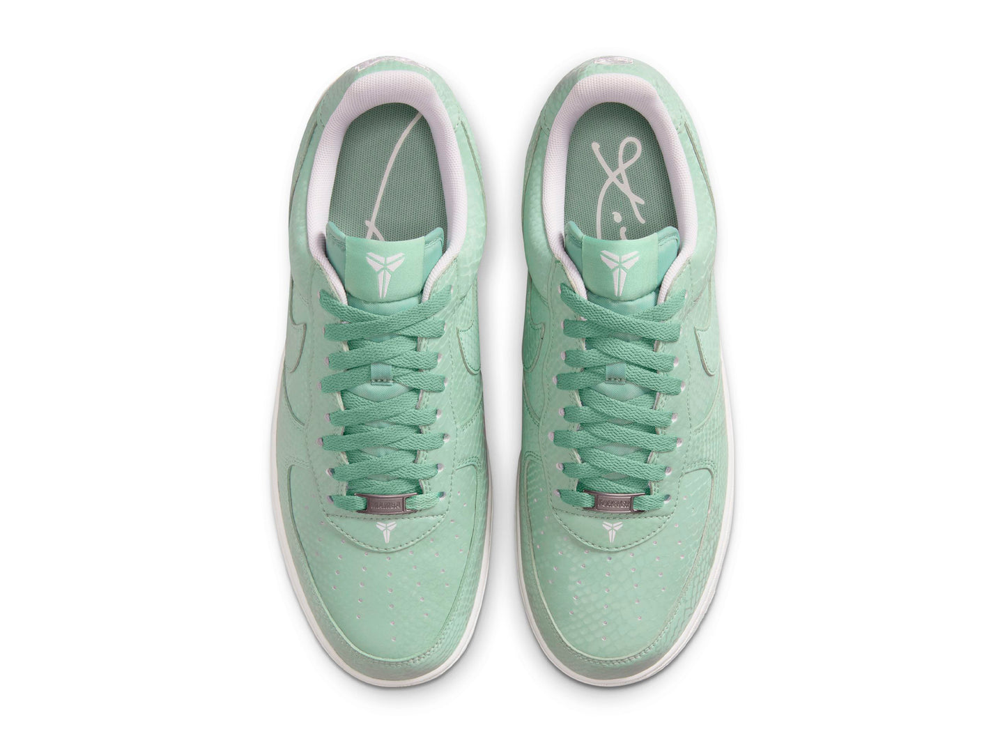 Nike Kobe Air Force 1 Low in Steam / Summit White — view 4