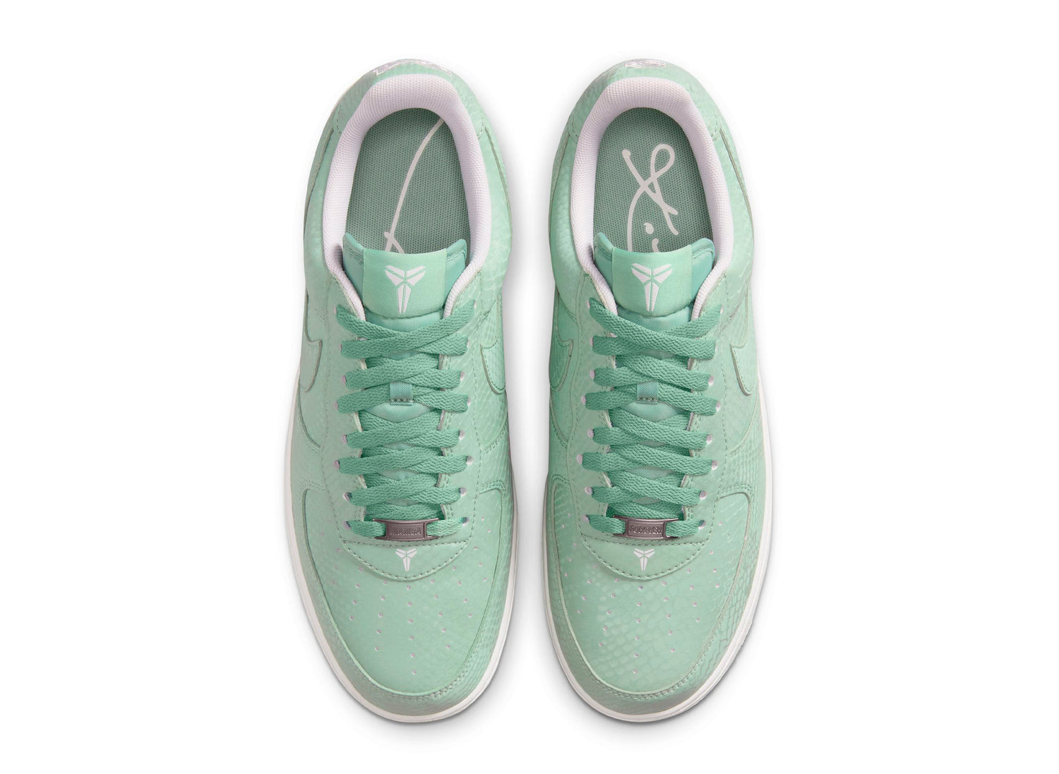 Nike Kobe Air Force 1 Low in Steam / Summit White — view 4