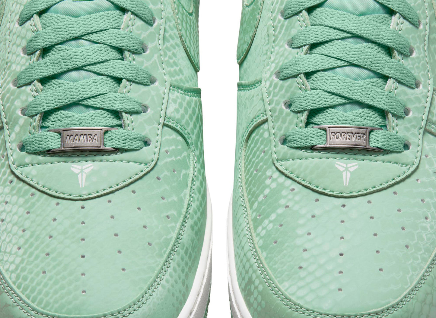 Nike Kobe Air Force 1 Low in Steam / Summit White — view 6