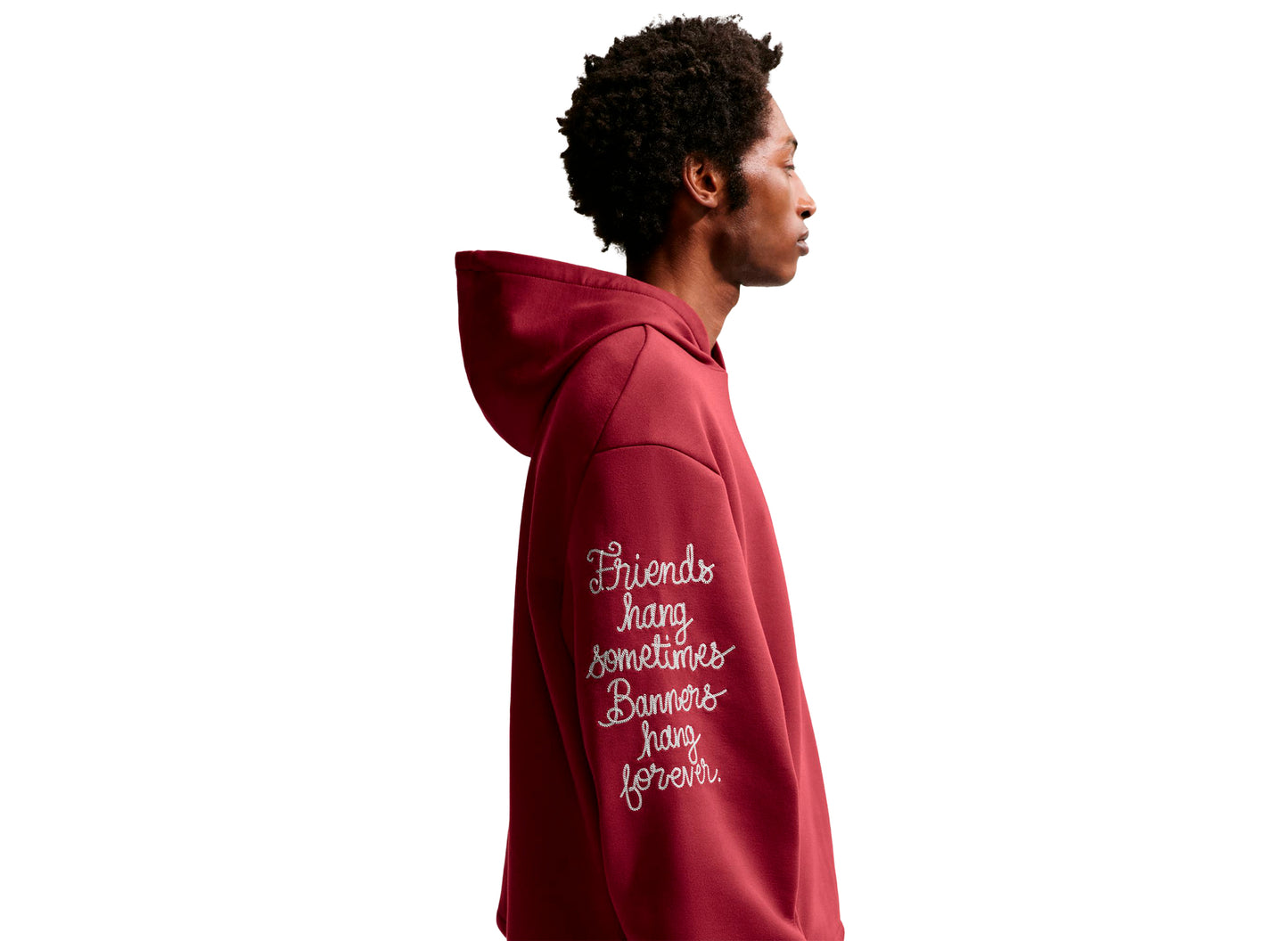 Nike Kobe Dri-FIT Fleece Pullover Basketball Hoodie in Team Red — view 5