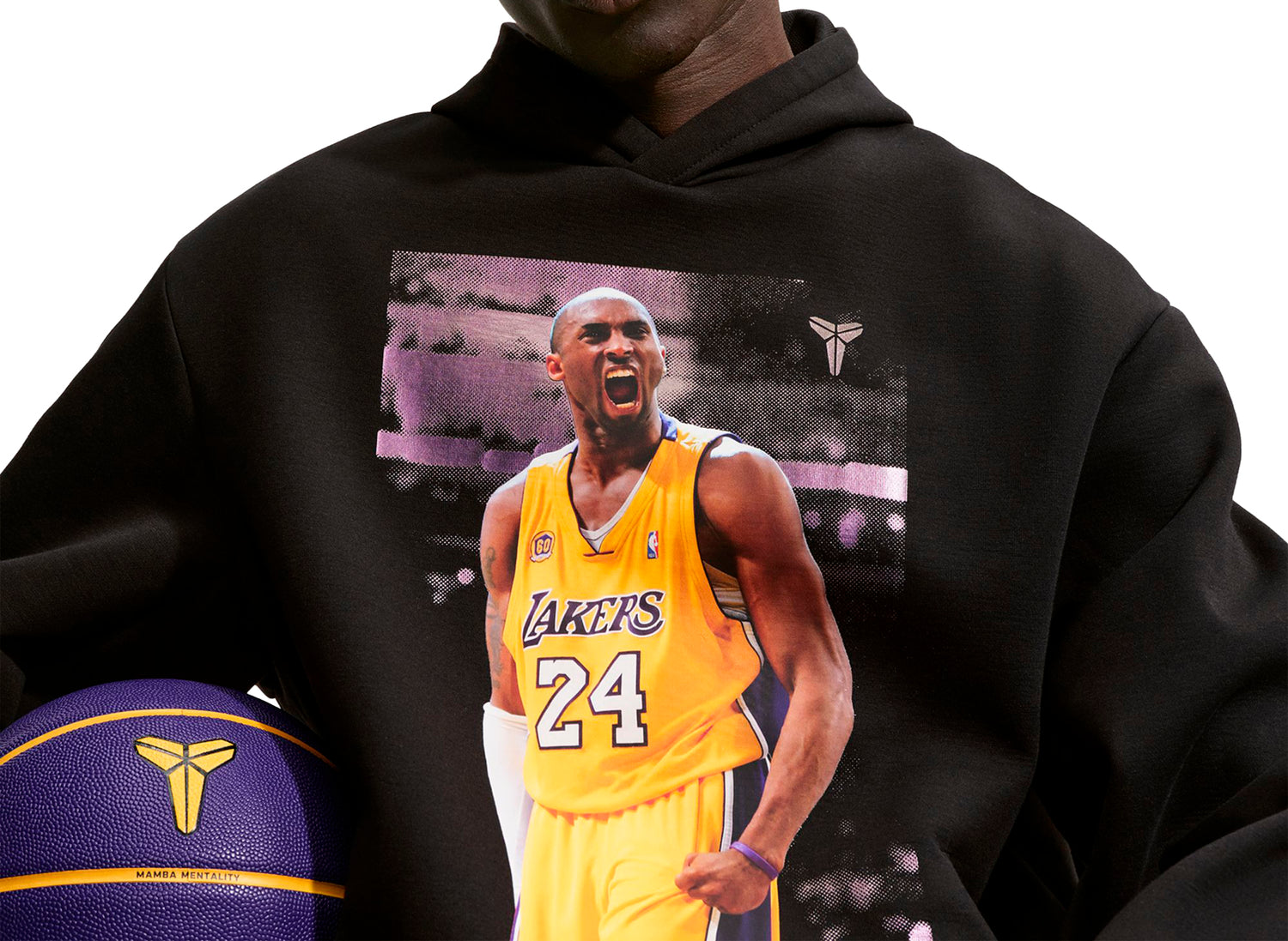 Nike Kobe Dri-FIT Fleece Pullover Hoodie in Black — view 5