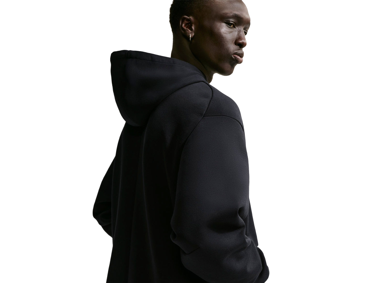 Nike Kobe Dri-FIT Fleece Pullover Hoodie in Black / White — view 4