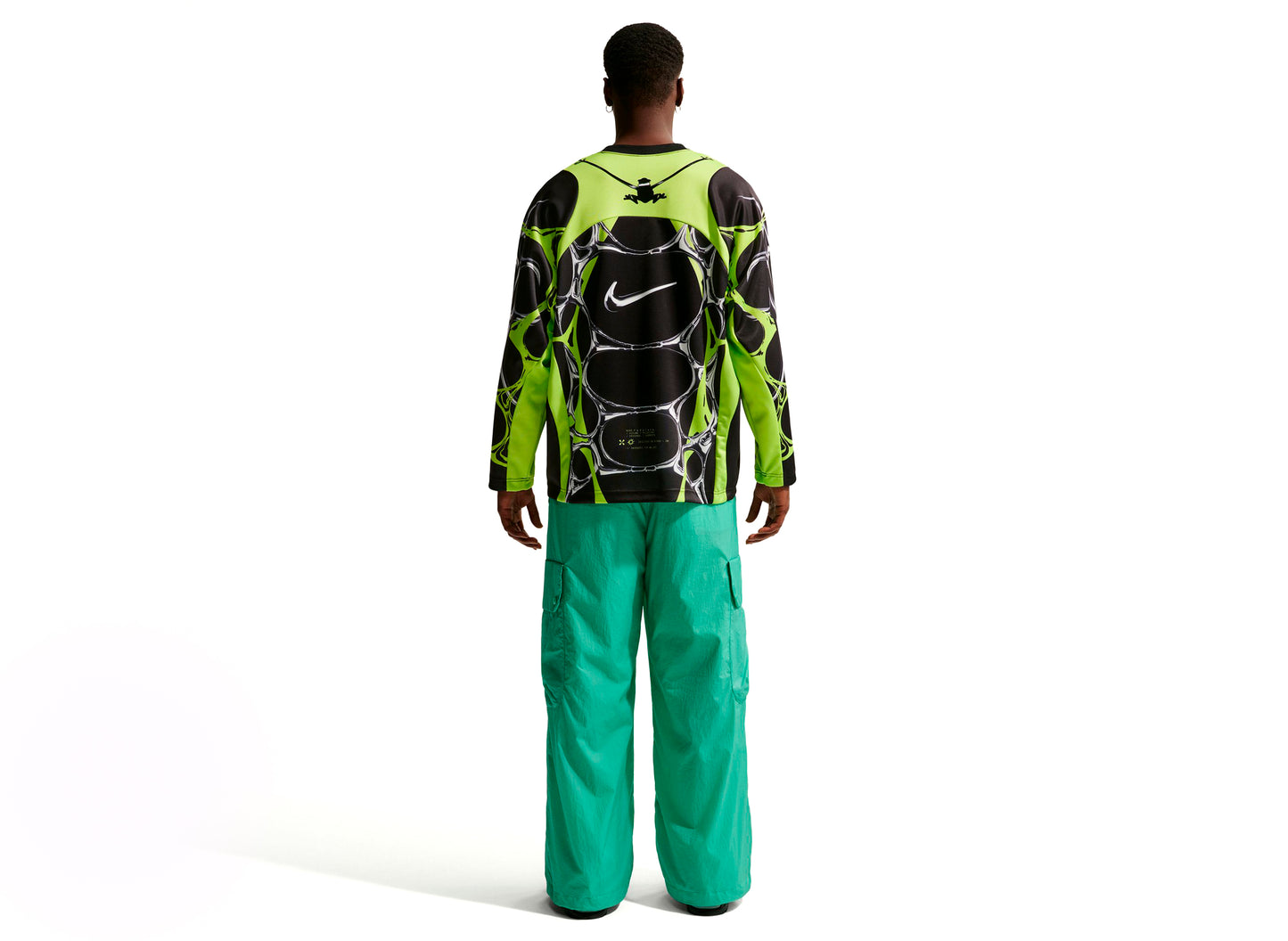 Nike Project F.R.O.G. Jelly Cage Jersey in 'Black / Volt Ice' — view 2