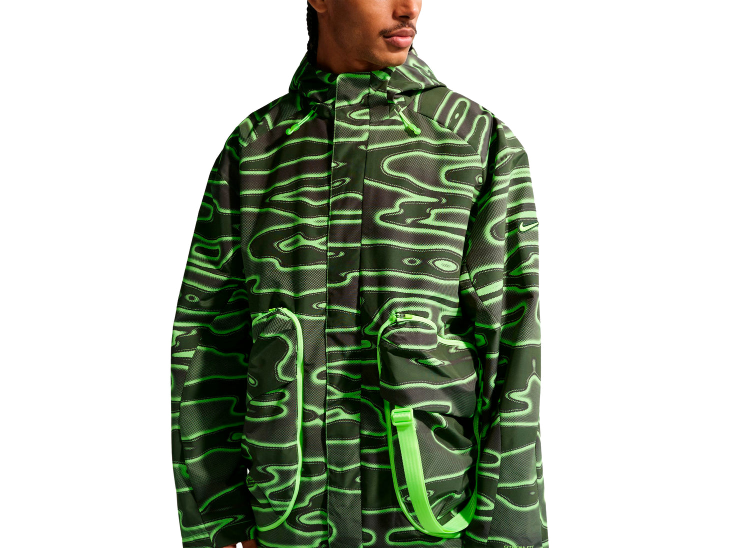 Nike Project F.R.O.G. Storm-FIT Hooded Jacket in Volt Ice — view 3