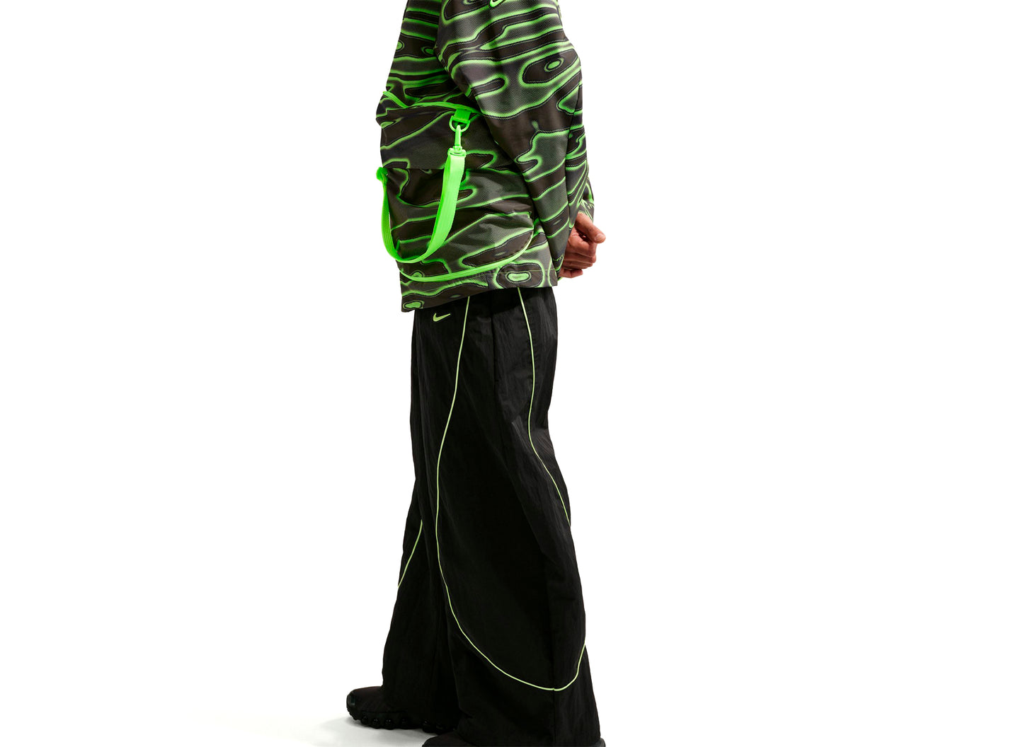 Nike Project F.R.O.G. Tobi Pants in Black / Volt Ice — view 5