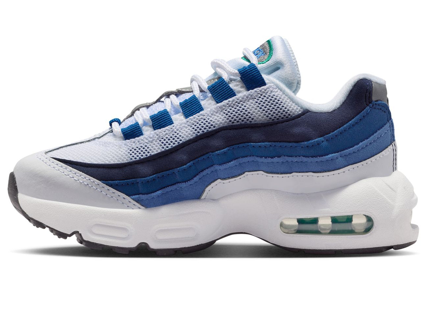 PS Nike Air Max 95 Premium in White / Lake Blue