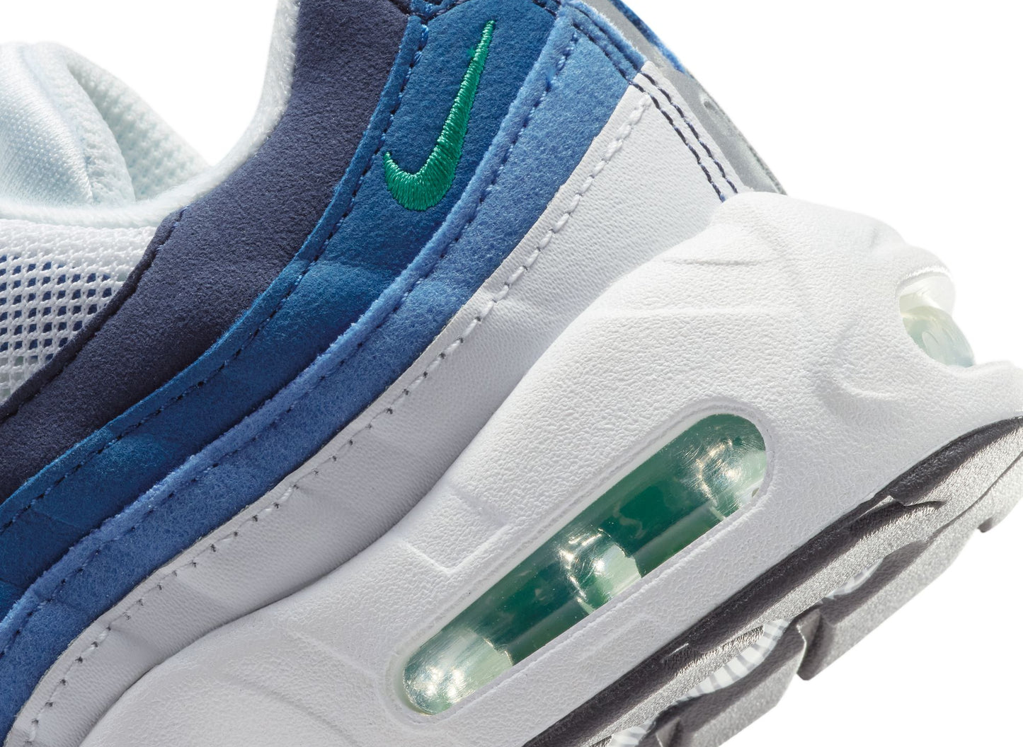PS Nike Air Max 95 Premium in White / Lake Blue