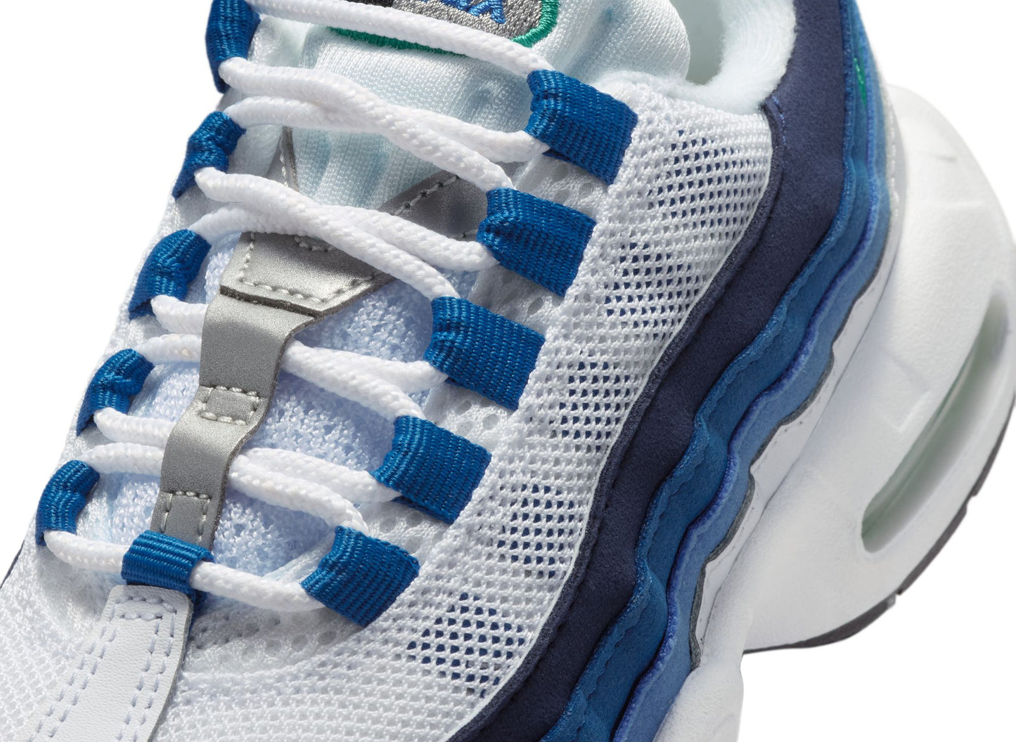 PS Nike Air Max 95 Premium in White / Lake Blue